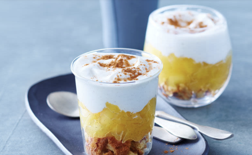 Crème aux amandes et aux pommes