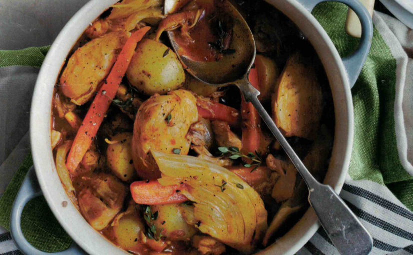 Poulet en cocotte et pdt