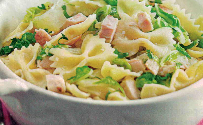 Farfalles au chou chinois