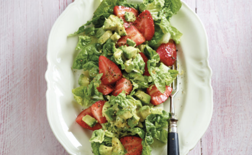 Salade de fraises à l’avocat