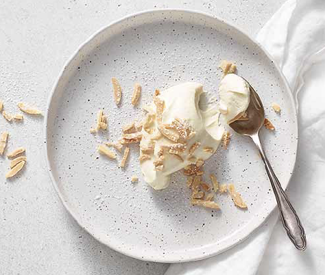 Mousse blanche au café
